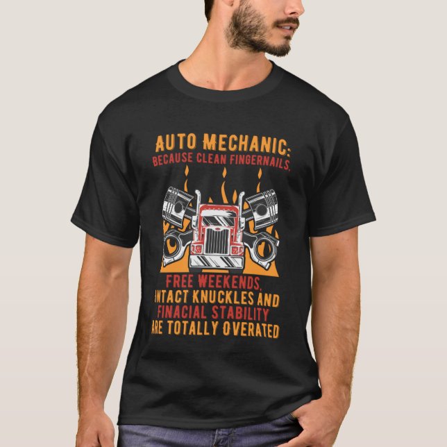 Rena fingernails är helt överskattade mekaniska D T Shirt (Framsida)
