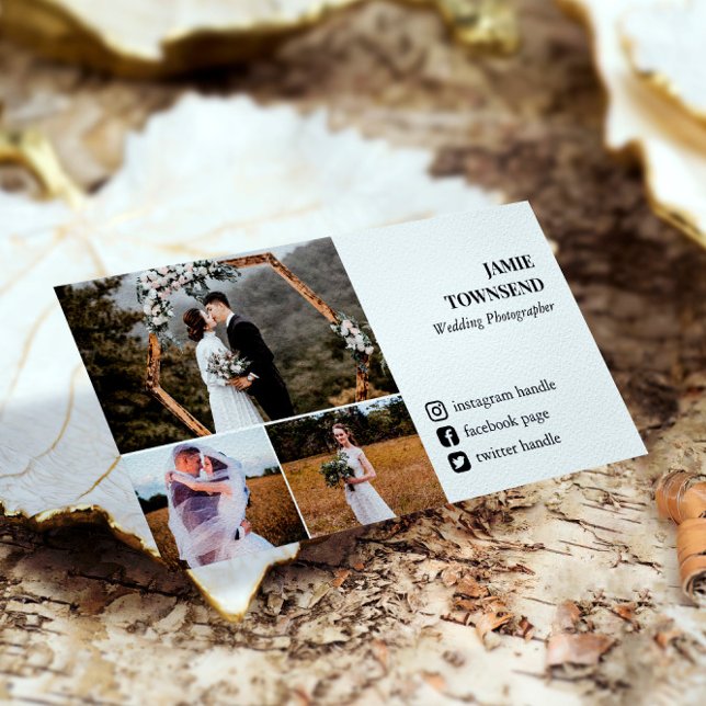 Rena fotosamlarfotograf för Social-media Visitkort (Skapare uppladdad)