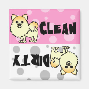 Rena gulliga Pomeranian/smutsar ner Magnet
