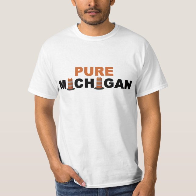Rena Michigan: Vägkonstruktion Tee Shirt (Framsida)