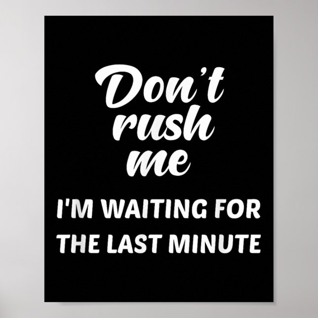 Rena mig inte att jag väntar på sista minuten poster (Framsidan)