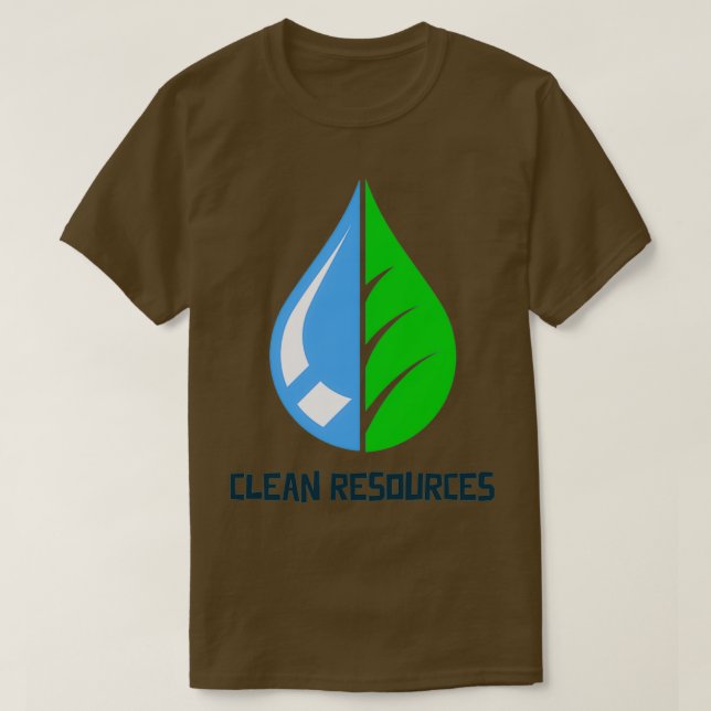 Rena resurser för framtiden t shirt (Design framsida)