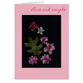 Rena rosor hälsningskort