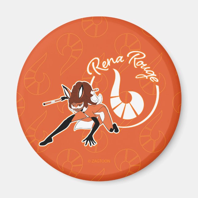 Rena Rouge Badge Magnet (Framsidan)