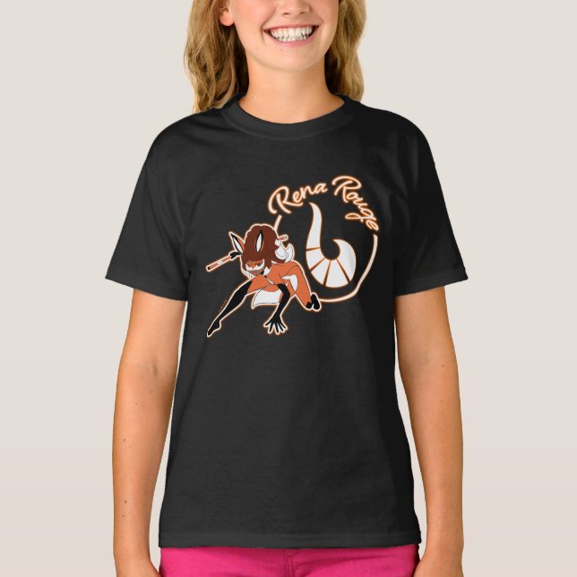 Rena Rouge Badge T Shirt (Framsida)