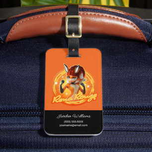 Rena Rouge Circle Badge Bagagebricka