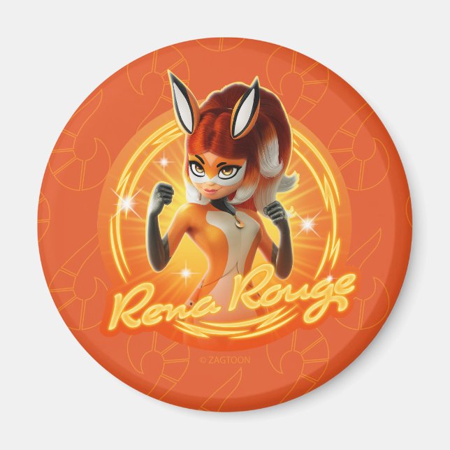 Rena Rouge Circle Badge Magnet (Framsidan)
