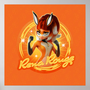 Rena Rouge Circle Badge Poster