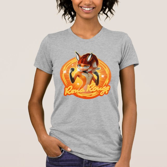 Rena Rouge Circle Badge T Shirt (Framsida)