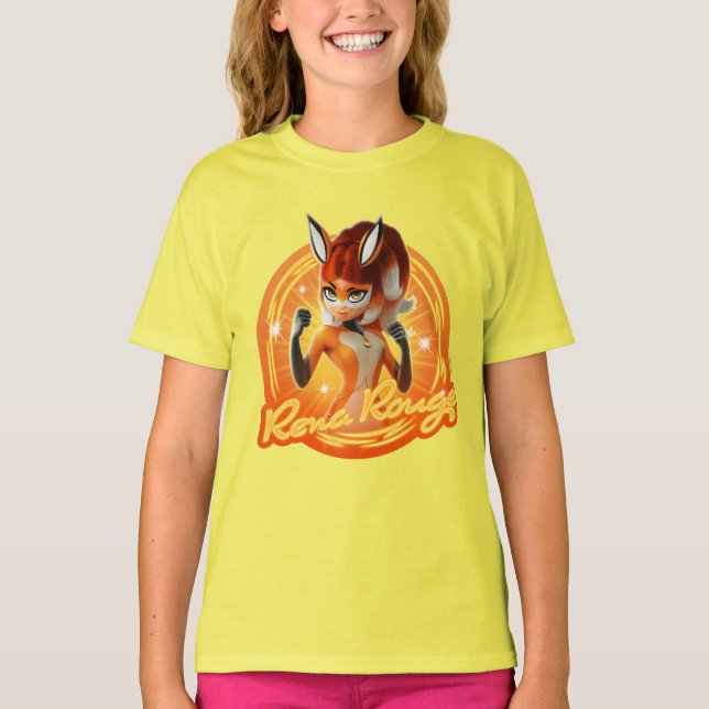 Rena Rouge Circle Badge T Shirt (Framsida)