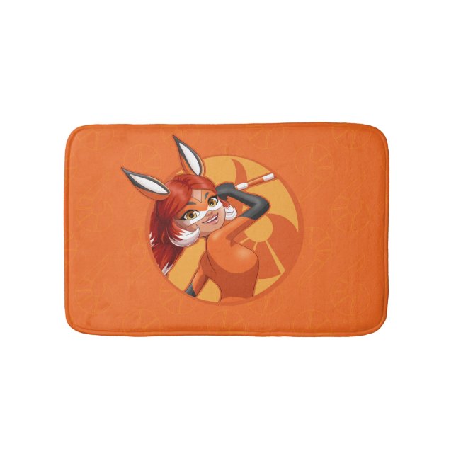 Rena Rouge Orange Badge Badrumsmatta (Framsidan)