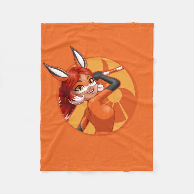 Rena Rouge Orange Badge Fleecefilt (Framsidan)