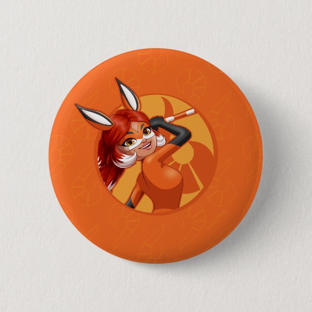 Rena Rouge Orange Badge Knapp (Framsida)