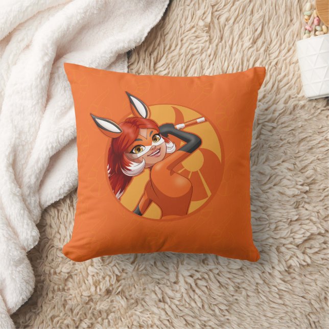 Rena Rouge Orange Badge Kudde (Filt)