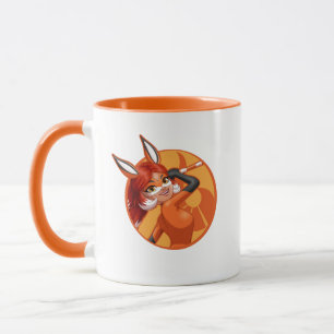 Rena Rouge Orange Badge Mugg