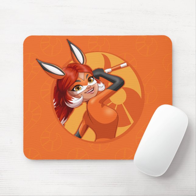 Rena Rouge Orange Badge Musmatta (Med mus)