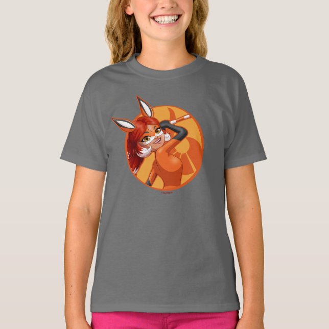 Rena Rouge Orange Badge T Shirt (Framsida)