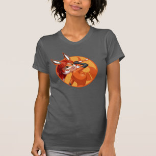Rena Rouge Orange Badge T Shirt