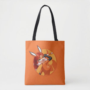 Rena Rouge Orange Badge Tygkasse