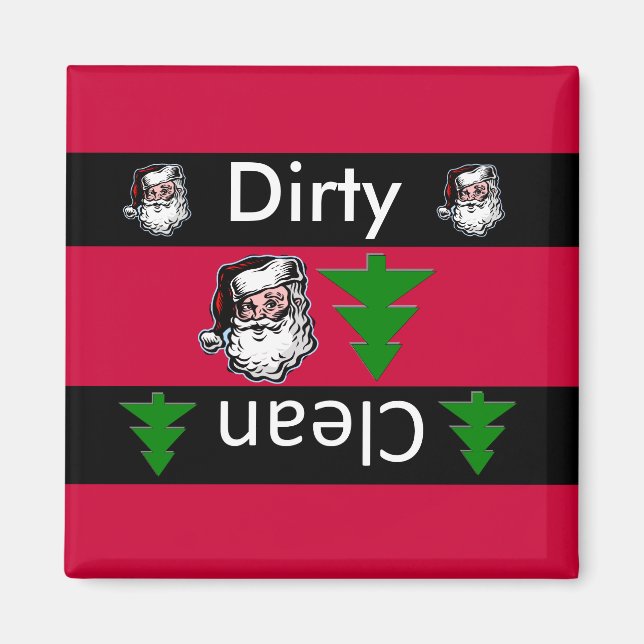 Rena, svarta tomchristmas-diskmaskmagneter magnet (Framsidan)