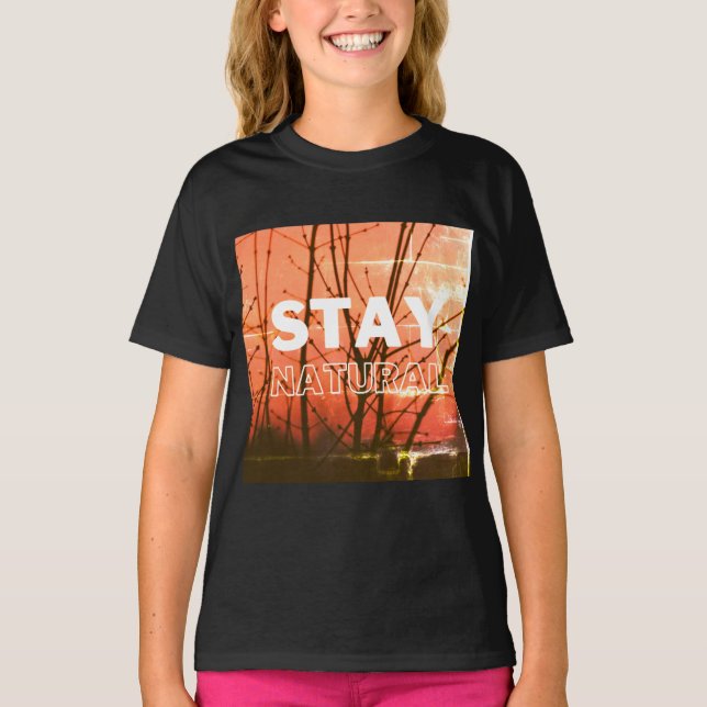 rena vibes, håll dig naturlig alltid t shirt (Framsida)