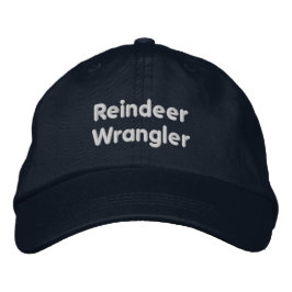 Renägare Elegant Marinblå Färg Julafton Broderad Keps
