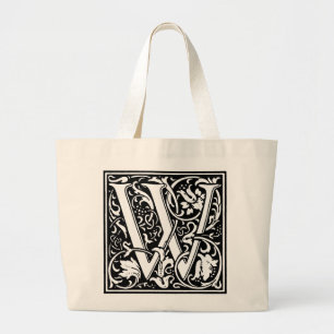 Renaissance Alphabet Brev W Totebag Jumbo Tygkasse