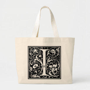 Renaissance Alphabet Printing Brev I Totebag Jumbo Tygkasse