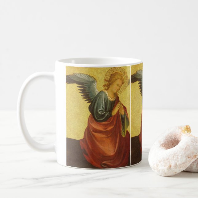 Renaissance Angel av befälhavare för Bambino Vispo Kaffemugg (Med munk)