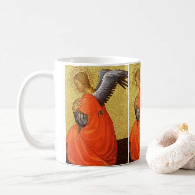 Renaissance Angel av befälhavare för Bambino Vispo Kaffemugg (Med munk)