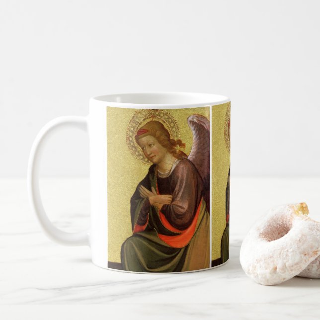 Renaissance Angel av befälhavare för Bambino Vispo Kaffemugg (Med munk)