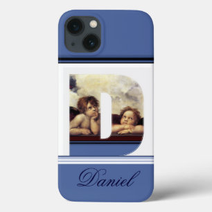 RENAISSANCE ANGEL D BREV Winged Cherub Monogram