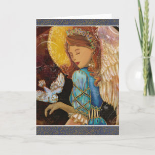 Renaissance Angel och Dove jul Helgkort