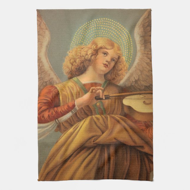 Renaissance Angel Plutning Violin Melozzo da Forli Kökshandduk (Vertikal)