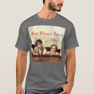 RENAISSANCE ANGELS Winged Cherubs Joy Peace Love T Shirt