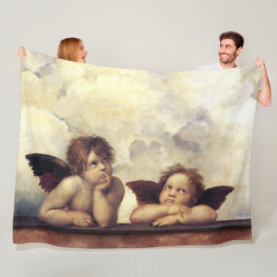 RENAISSANCE ÄNGLAR Raffaello Sanzio,Winged Cherubs Fleecefilt