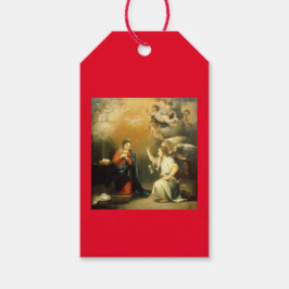 RENAISSANCE ANNUNCIATION jul Angel GIFT MÄRKRE Presentetikett