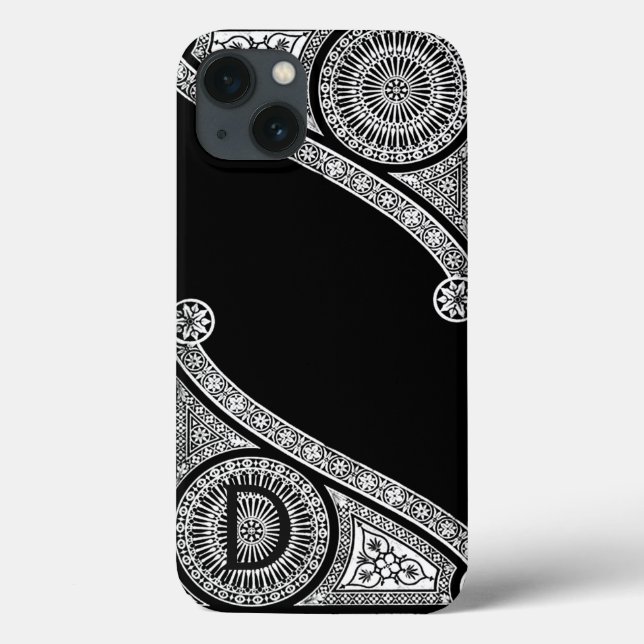 RENAISSANCE ARCHITECT Black White Monogram (Baksida)