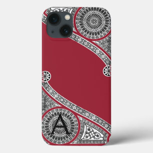 RENAISSANCE ARCHITECT Marsala Red Monogram