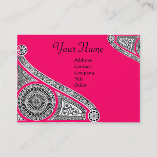 RENAISSANCE ARCHITECT Monogram 2 rosa Visitkort