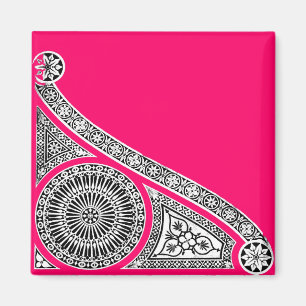 RENAISSANCE ARCHITECTURE STONE DECOR-rosa Magnet
