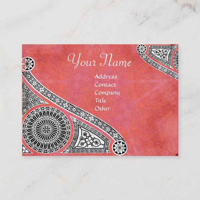 RENAISSANCE ARKITECT,Arkitektur,Antik Rosa Visitkort (Framsida)