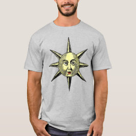 Renaissance Astronomi - Sol Ansikte Hand-Färgaden T Shirt