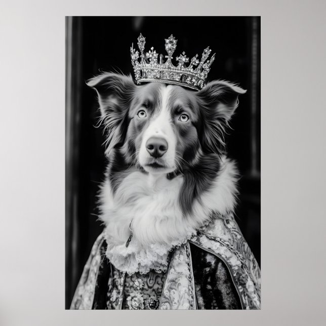 Renaissance Australian Shepherd Portrait, Royal Poster (Framsidan)