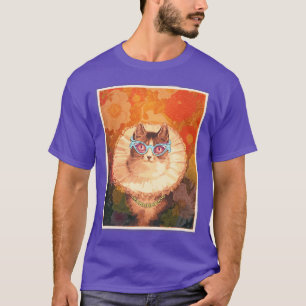 Renaissance av coola med glasögon och guld t shirt