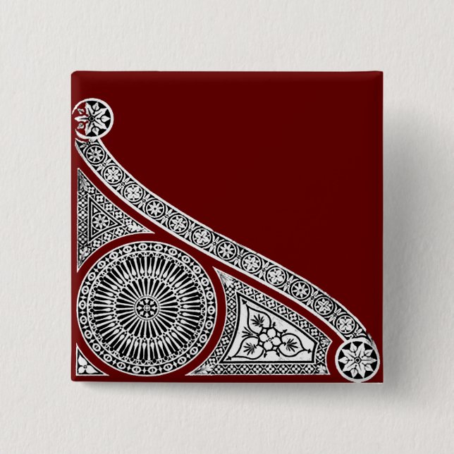 RENAISSANCE Black White Architectural Decor Knapp (Framsida)