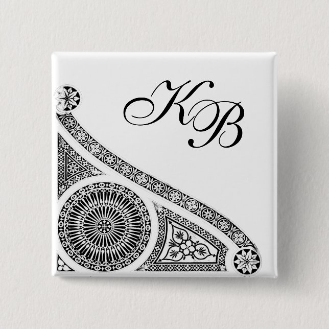RENAISSANCE Black White Architectural Decor Knapp (Framsida)
