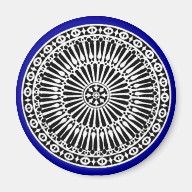 RENAISSANCE,blått Magnet (Framsidan)