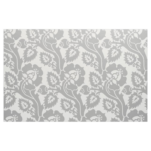 Renaissance Blommigt, Silver-Grått Tyg (Fat Quarter)