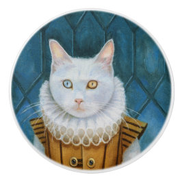 "Renaissance Cat" keramiskt knopp